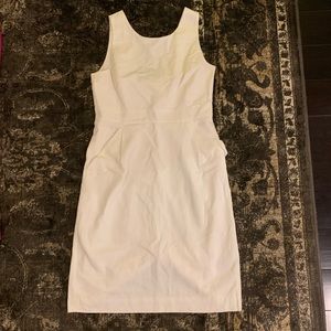 J. Crew White Cotton/linen dress, size 10